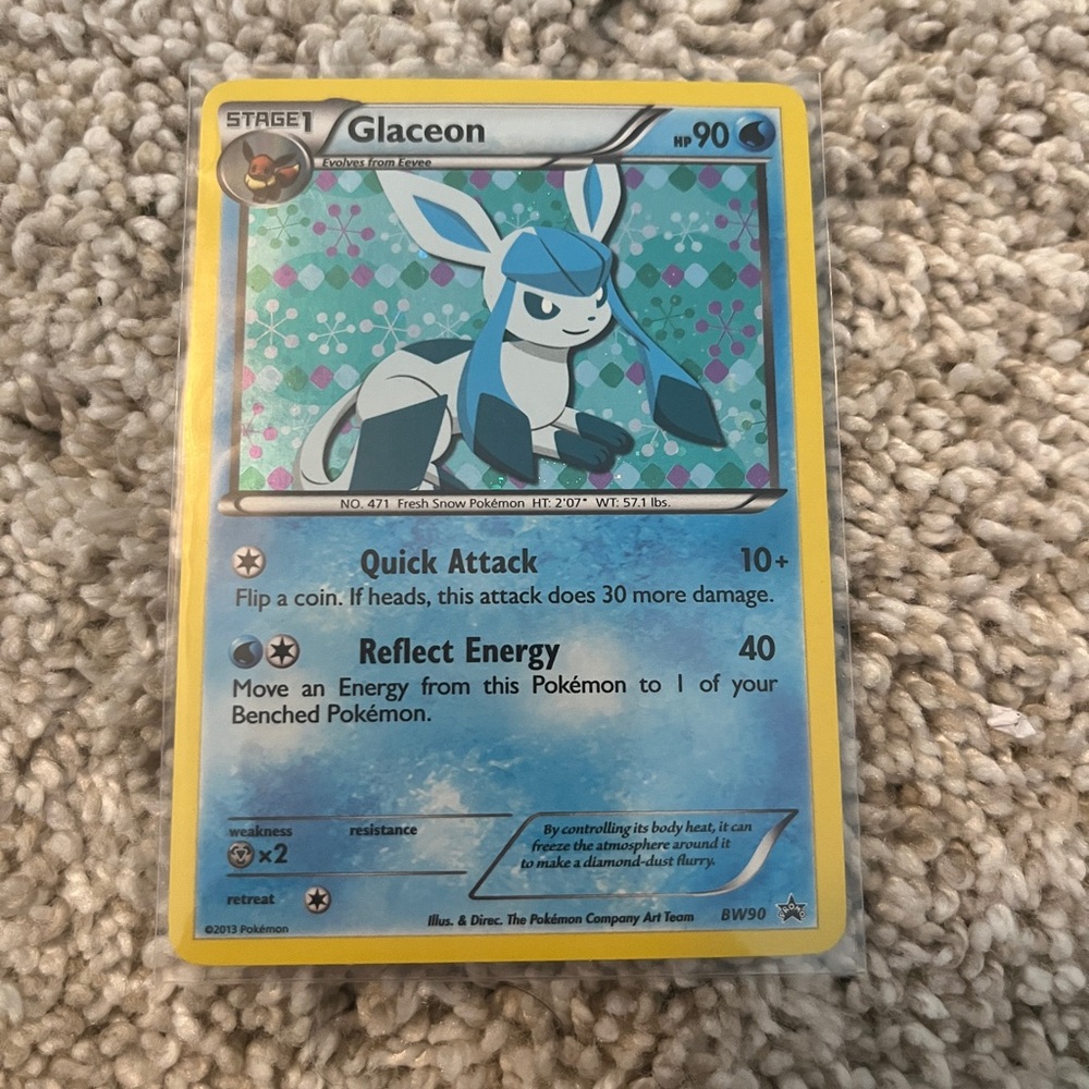 RARE GLACEON POKÉMON BW90